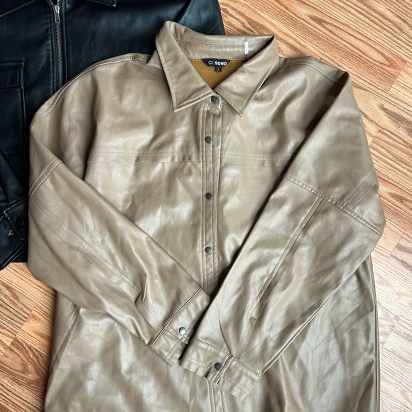 Black and Tan faux Leather bundle Jackets - Picture 6 of 6